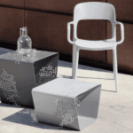 Bontempi pattern outdoor end tables - Luxury Furniture Mercato Interiors